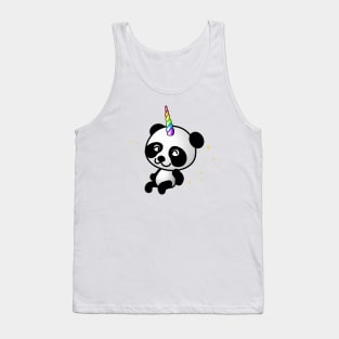 Cute Panda Unicorn Tank Top